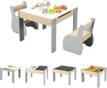 Bureau et table informatique – pour enfant, avec rangement, 30KG, 3-6 Ans, gris