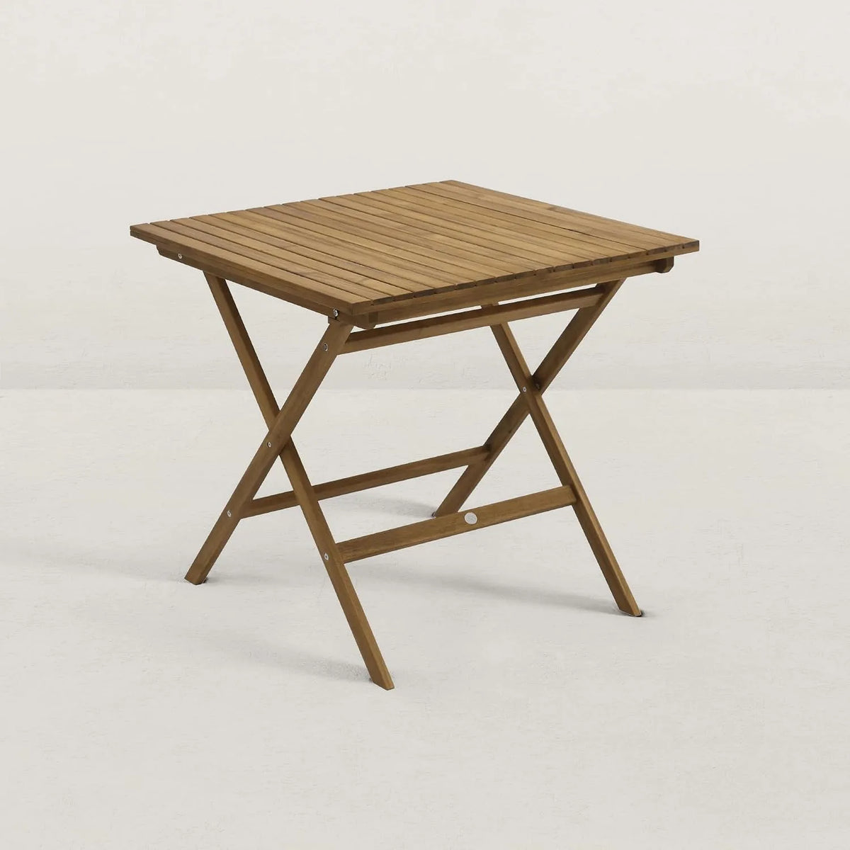 JJ. Table de jardin et table de terrasse en Bois Pliante 80 cm June – 80 × 80 cm