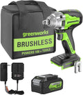 Greenworks GD24IW400K4 Clé à Chocs Sans Fil avec Moteur Sans Balais: 27cm, 400Nm, 24V, 4Ah