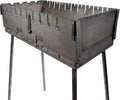 Barbecue à charbon pliable 10 brochettes en acier robuste