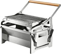 Barbecue à Charbon Rotatif en Acier Inoxydable - Gril Portable 360° pour Camping, Pique-Nique et Jardin