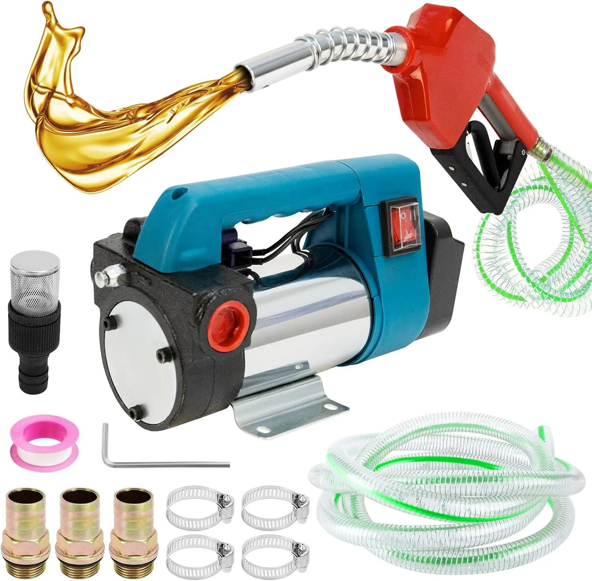 Pompe de Transfert de Carburant Portable, Pompe de Transfert Diesel sans Fil