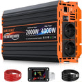 Convertisseur CC-CA et convertisseur de tension, 2000W, 12V, 220V, pour camping et camping-car