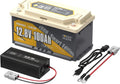H190 Batterie lithium LiFePO4 et batterie solaire à décharge profonde, avec BMS, 100Ah, 12V, 14,6v, 20A, avec Bluetooth
