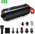 Pompe à Air Électrique Sans Fil Rechargeable 12 PSI avec Auto-Arrêt et 7 Embouts, Gonfleur Portable Haute Pression pour Kayak, Bateau, Tente et Jouets de Piscine