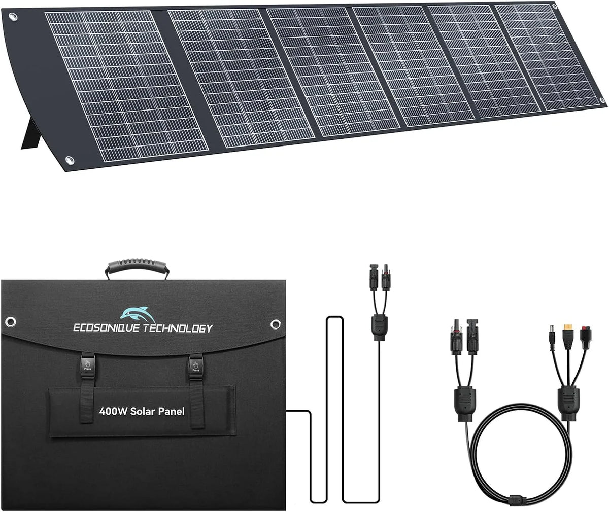 MC4 Panneau solaire et module photovoltaïque, 400 W, pliable, 40 V, pour camping et camping-car
