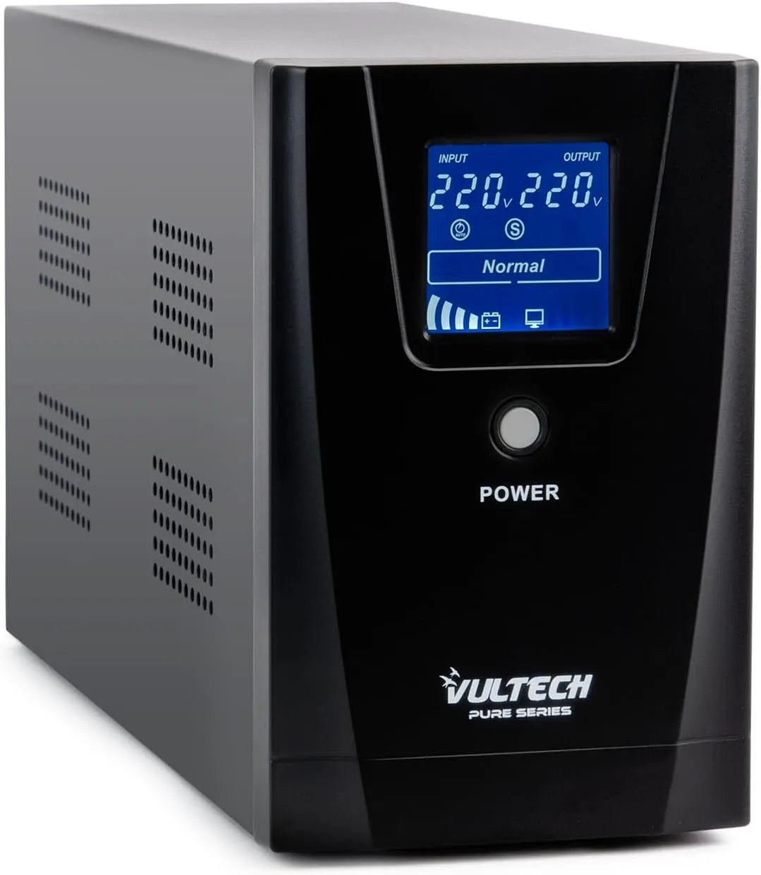Vultech 1000 VA Pure Alimentation sans Interruption Line Interactive avec Onde sinusoïdale Pure et écran LCD