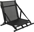 Siège Kayak Pliable Confort avec Dossier, Portable en Aluminium et Maille pour Bateaux de Pêche