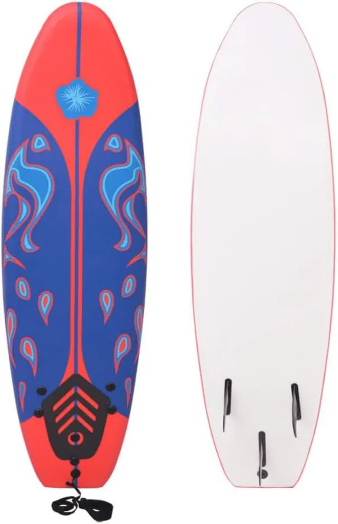 Planche de Surf Léger XPE avec Noyau EPS et Ailerons Tri-Fin pour Débutants
