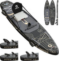 Planche de Paddle Gonflable iTAOSTAR 365x88cm avec Siège et Accessoires Premium, 5 Ailerons Uniques, Idéal pour Adolescents et Adultes