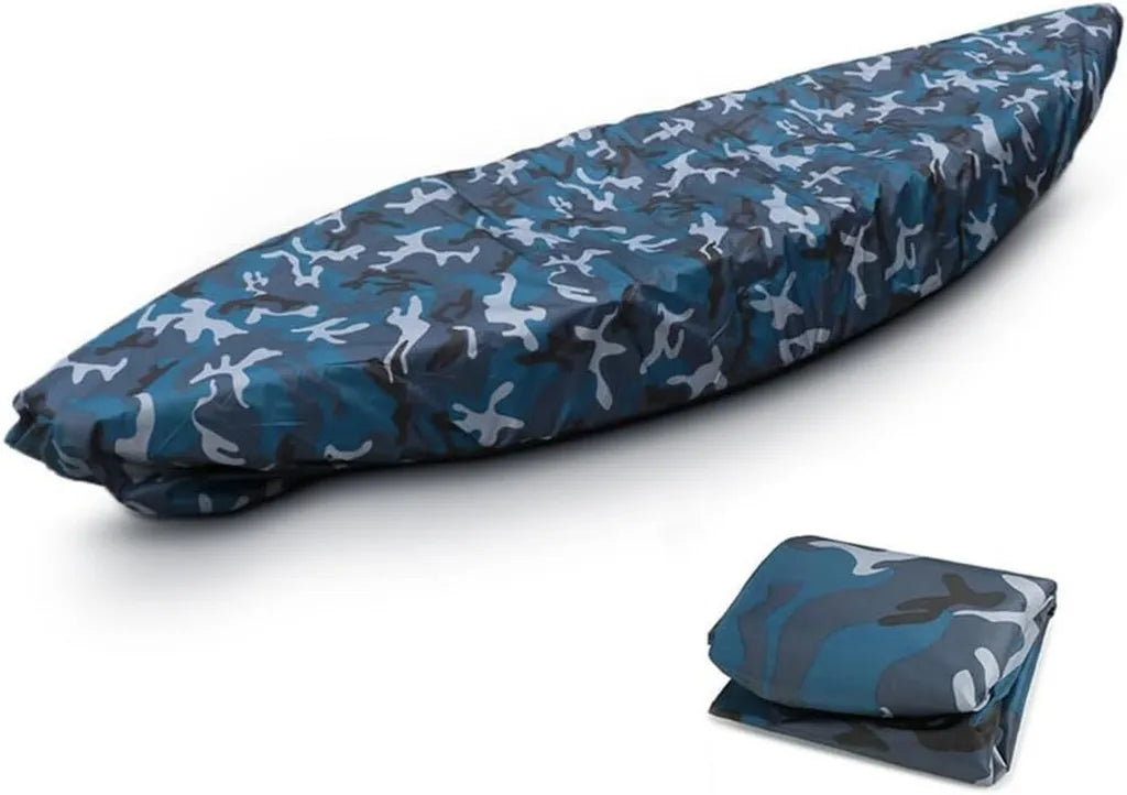 Housse de Kayak Étanche Anti-UV et Anti-Poussière - Camouflage Océan, 6,5m
