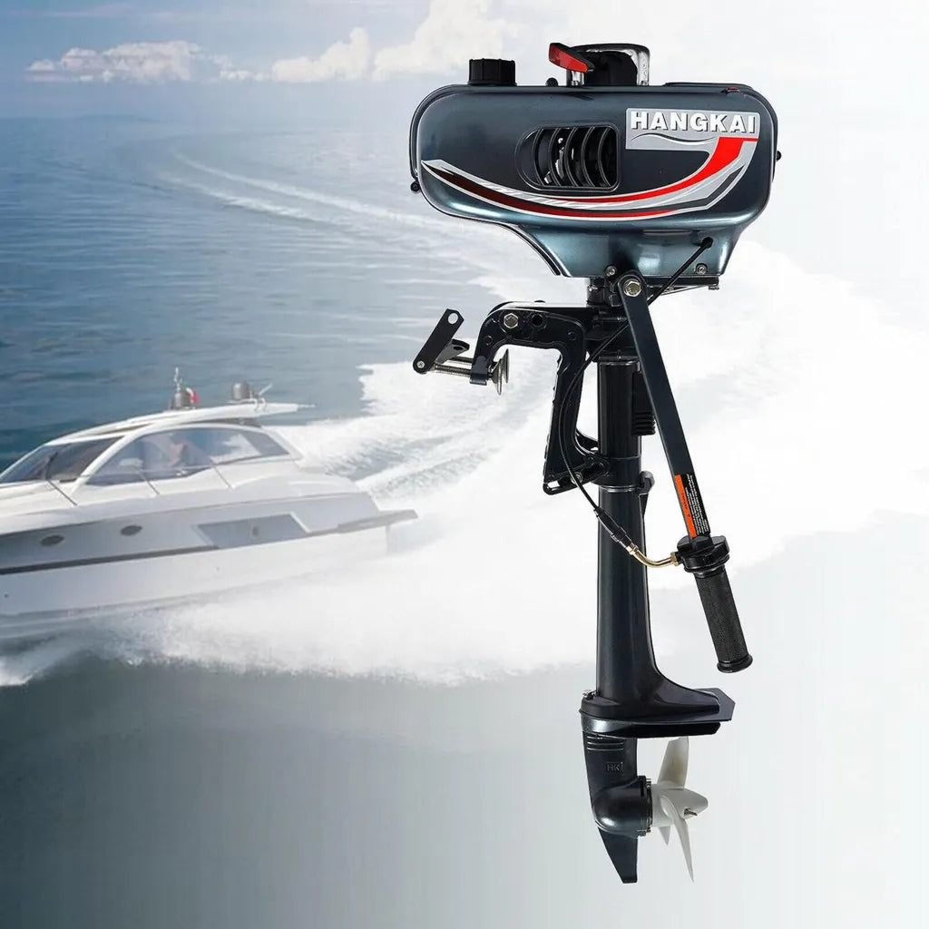 Moteur hors-bord essence 3,5 CV 2T - Refroidissement eau - Pour bateaux et kayaks