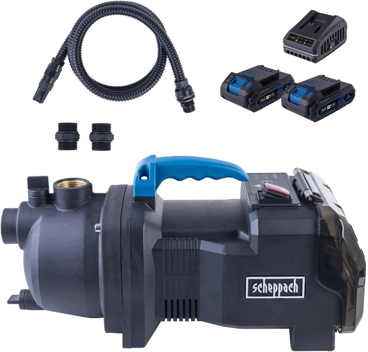 Scheppach C-GP3000-X Pompe à eau et pompe de transfert, 2Ah, pour l'arrosage du jardin