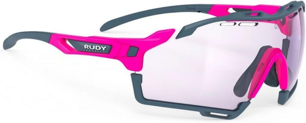 Lunettes RUDY PROJECT CUTLINE Unisexe Adultes - Rose Fluo Mat avec Verres Photochromiques