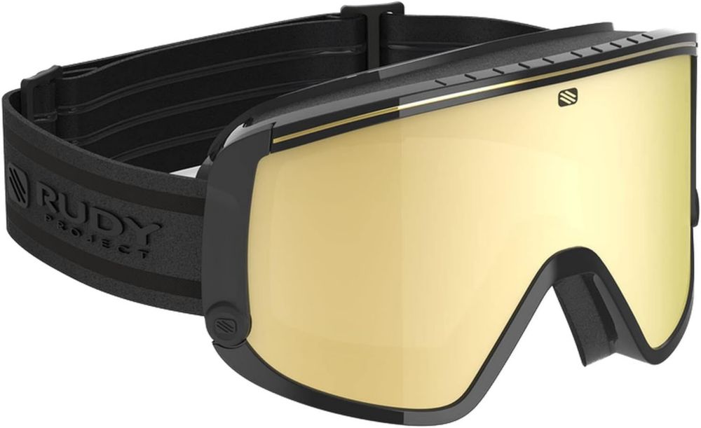Rudy Project Lunettes de Soleil Unisexe, Verres Multilaser Or, Noir Brillant