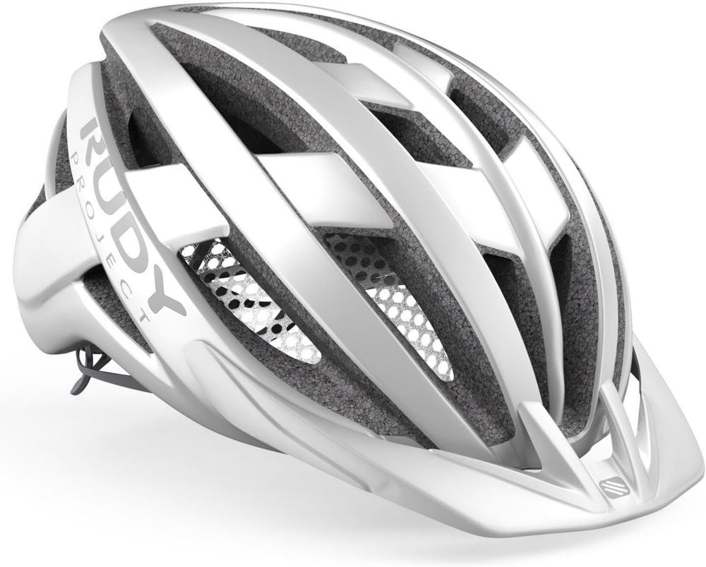 Casque VTT RUDY PROJECT Venger Cross Blanc Mat avec Visière et Pads Gratuits