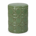 Table d'appoint octogonale en plastique marron 45 cm