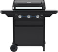 Barbecue à Gaz Campingaz 3L Compact avec 3 Brûleurs, 7,5 kW, Système Double Alimentation, Thermomètre et Récupérateur