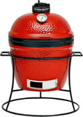 Mini Barbecue Kamado Joe Jr 34 cm en Céramique avec Accessoires, Rouge