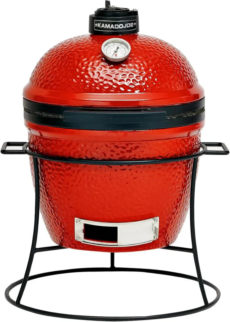 Mini Barbecue Kamado Joe Jr 34 cm en Céramique avec Accessoires, Rouge