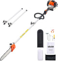 VEVOR Élagueuse Thermique sur Perche à 2 Temps – sans fil, 30,5 cm, 62 m, 650 ml