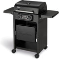 Grill électrique Enders® eFLAVOUR 2 Turbo avec double paroi, thermomètre intégré et étagères pliantes, 3 KW Turbo Zone™, deux zones de chauffe 1500 W