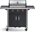 Barbecue à Gaz Chicago 3R Turbo - 3 Brûleurs avec Zone Turbo - Grill 60x42 cm - Switch Grid - Pour 10 Personnes - 10,5 kW