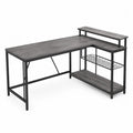 Bureau électrique assis-debout en bois stratifié et acier 140 cm