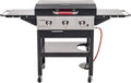 Plancha à Gaz Char-Broil 3400, Surface en Fonte 48 x 68 cm, Collecteur de Graisses et d'Eau, Allumage Électrique