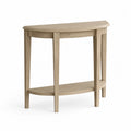 Console en bois massif avec tiroirs crèmes