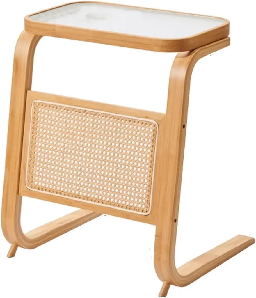 Table d'appoint multifonction avec rangement intégré pour séjour