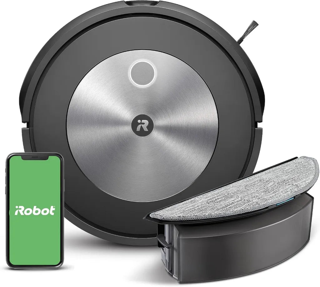 Aspirateur Robot iRobot Roomba Combo j5 - Évitement des Obstacles et Nettoyage Intelligent