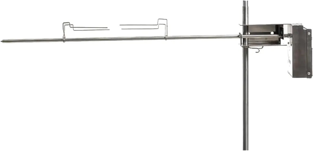 Kit Rôtissoire en Inox pour Barbecue et Camping – Compatible Feu de Bois – Accessoires Professionnels de Cuisson