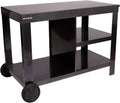 Chariot de Jardin Nova 110 - Meuble à Roulettes pour Barbecue et Plancha, Facile à Déplacer, Design Moderne, Couleur Noire