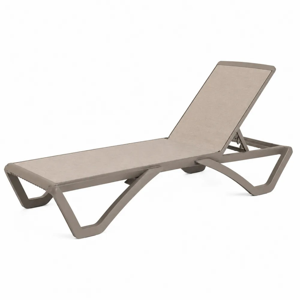 Table d'appoint extérieure en céramique beige