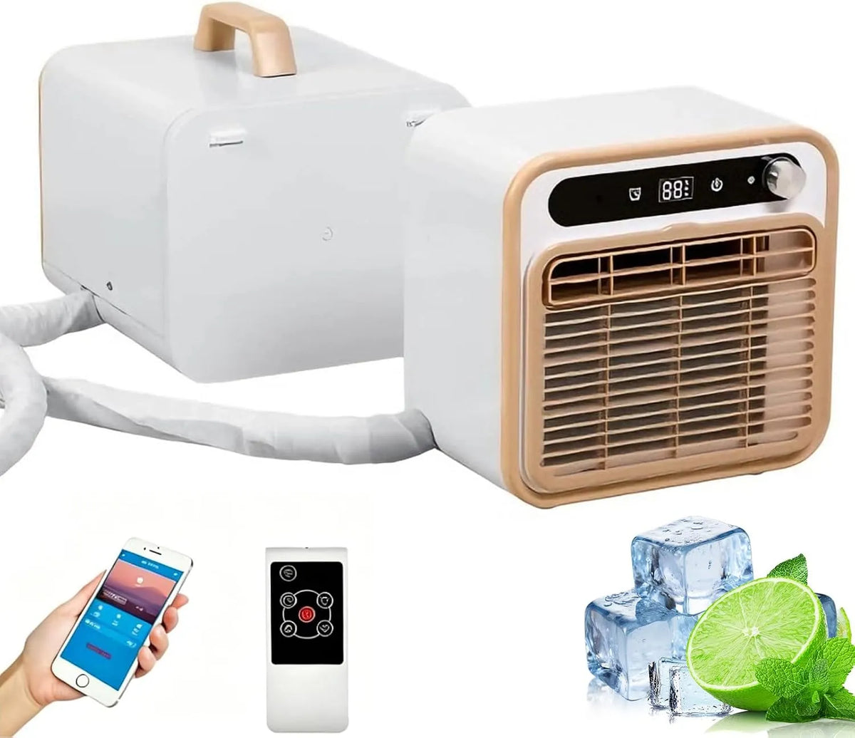 Climatiseur 12h, 130 m3/h, portable, tactile, minuteur, Wi-Fi, silencieux, Usage Multi-scénario 2m tube, Débit D'air 130m3, Unité De Refroidissement