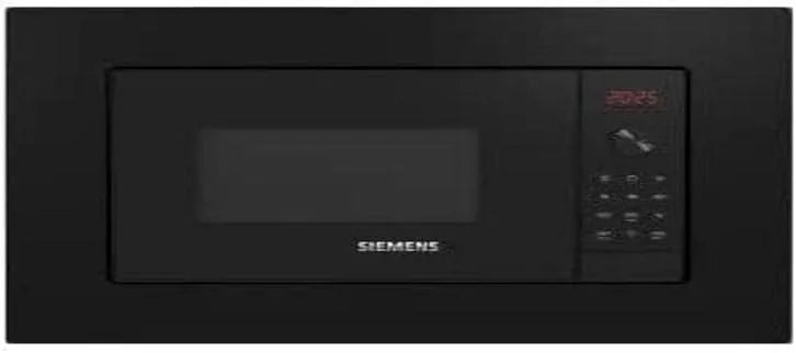 Siemens BE623LMB3 Micro-ondes, 38 cm, 20 L, gril, four micro-ondes, noir, plateau tournant 27 cm, Électronique LED, 8 prog, avec grill, 5 F
