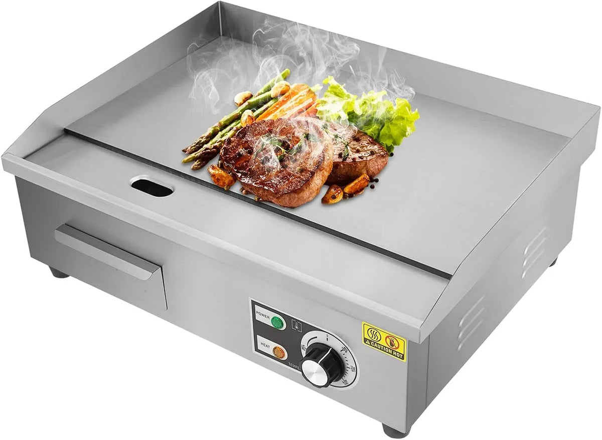 Plaque de cuisson, 3000 W, 50 à 300 °C, acier inoxydable, Température réglable de 50 à 300 °C