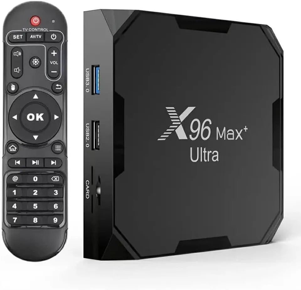 Smart TV x96 S905x4, téléviseur, Wi-Fi, Android OS, noir, x96 Max Plus Ultra TV Box Android 11 Amlogic S905x4 4 Go 32 Go Prise en Charge AV1 8K Dual