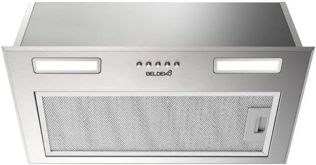 Hotte aspirante m3/h, 52 cm, 335 m3/h, hotte de cuisine, acier inoxydable, BELDEKO Hotte Groupe Filtrant 52 cm Inox 335 m3/h - Marque Française