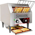 Grille-pain, 2200 W, professionnel, acier inoxydable, 10-30 Tranches par Minute, 20 Slices, Min, Toaster Inox avec Sortie Avant Arrière, 2200W
