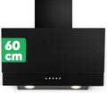 Bomann Hotte aspirante, 60 cm, 302 m3/h, hotte de cuisine, éclairage LED, installation murale, silencieux, noir, Bomann DU 7607 G Hotte aspirante sans