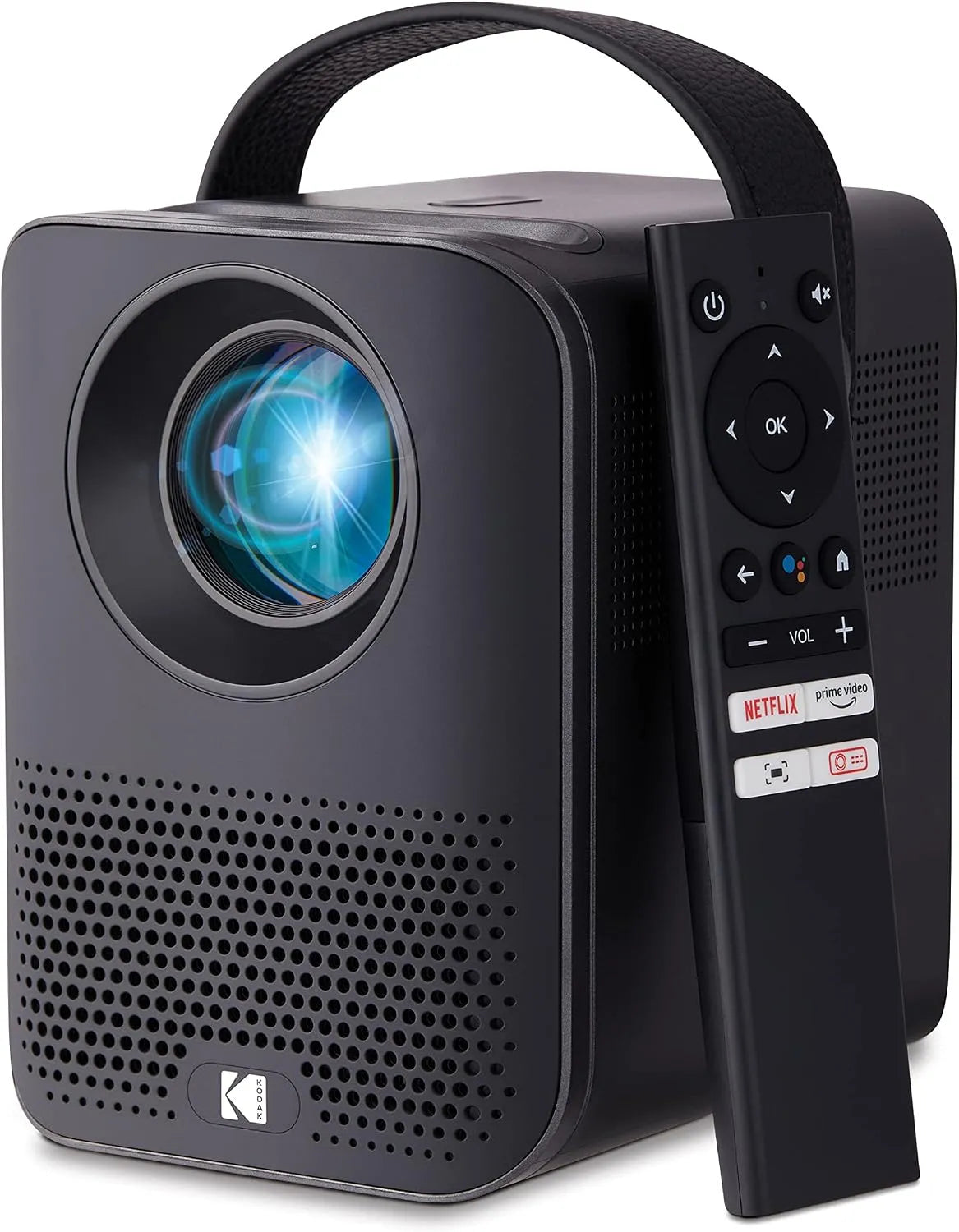 Smart TV HD9, téléviseur, Wi-Fi, portable, extérieur, Bluetooth, application, Android OS, noir, KODAK FLIK Projecteur Intelligent, Haut-parleurs