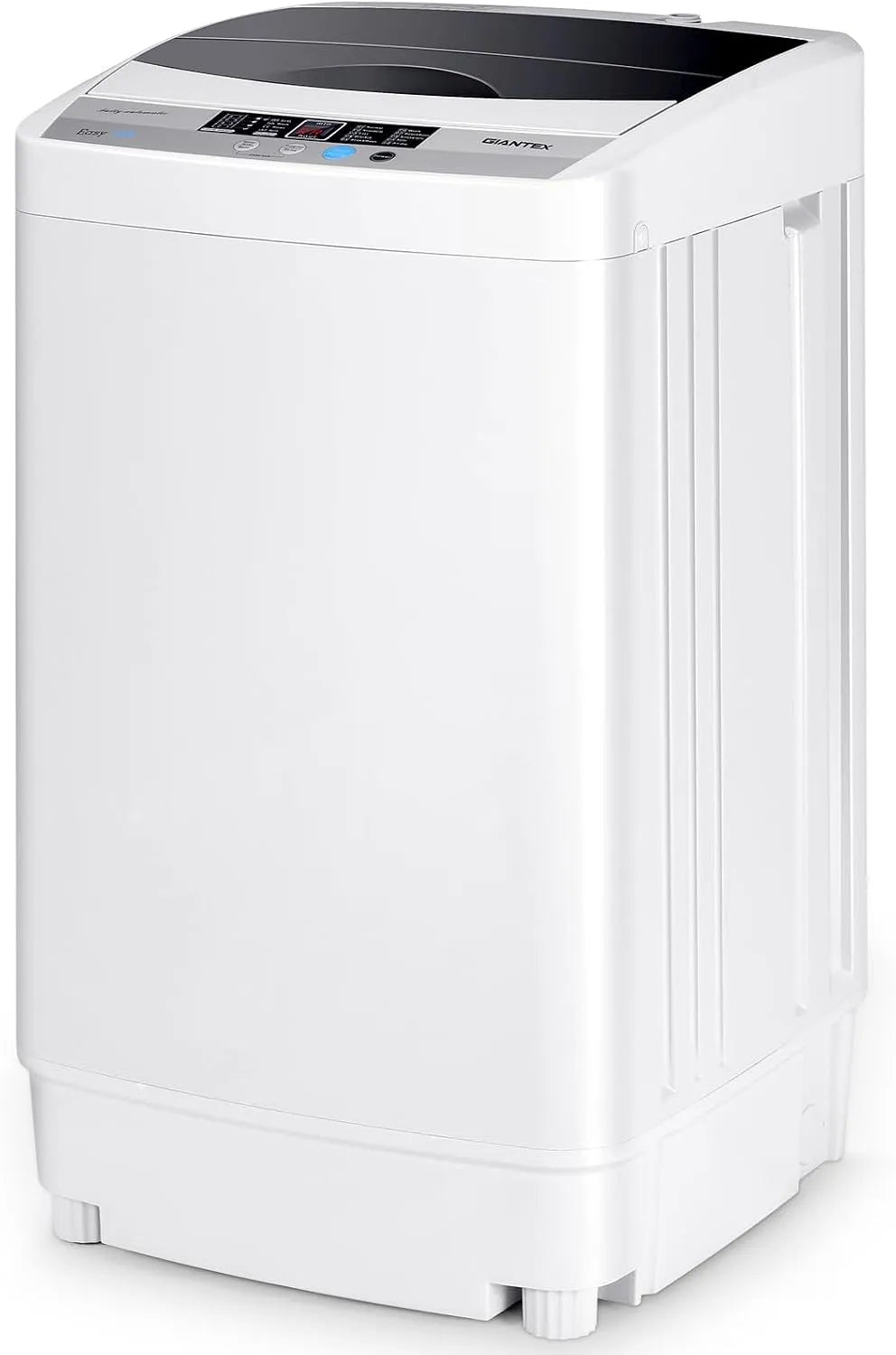 Lave-linge, 50 x 50 x 85 cm, 310 W, pompe et centrifugeuse pour appartement, FANTASK Petite machine à laver à chargement par le haut, mini machine à