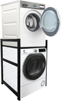 Lave-linge, 74x65x111cm, noir, QUICK STAR Étagère pour Machine à Laver 74x65x111cm Noir