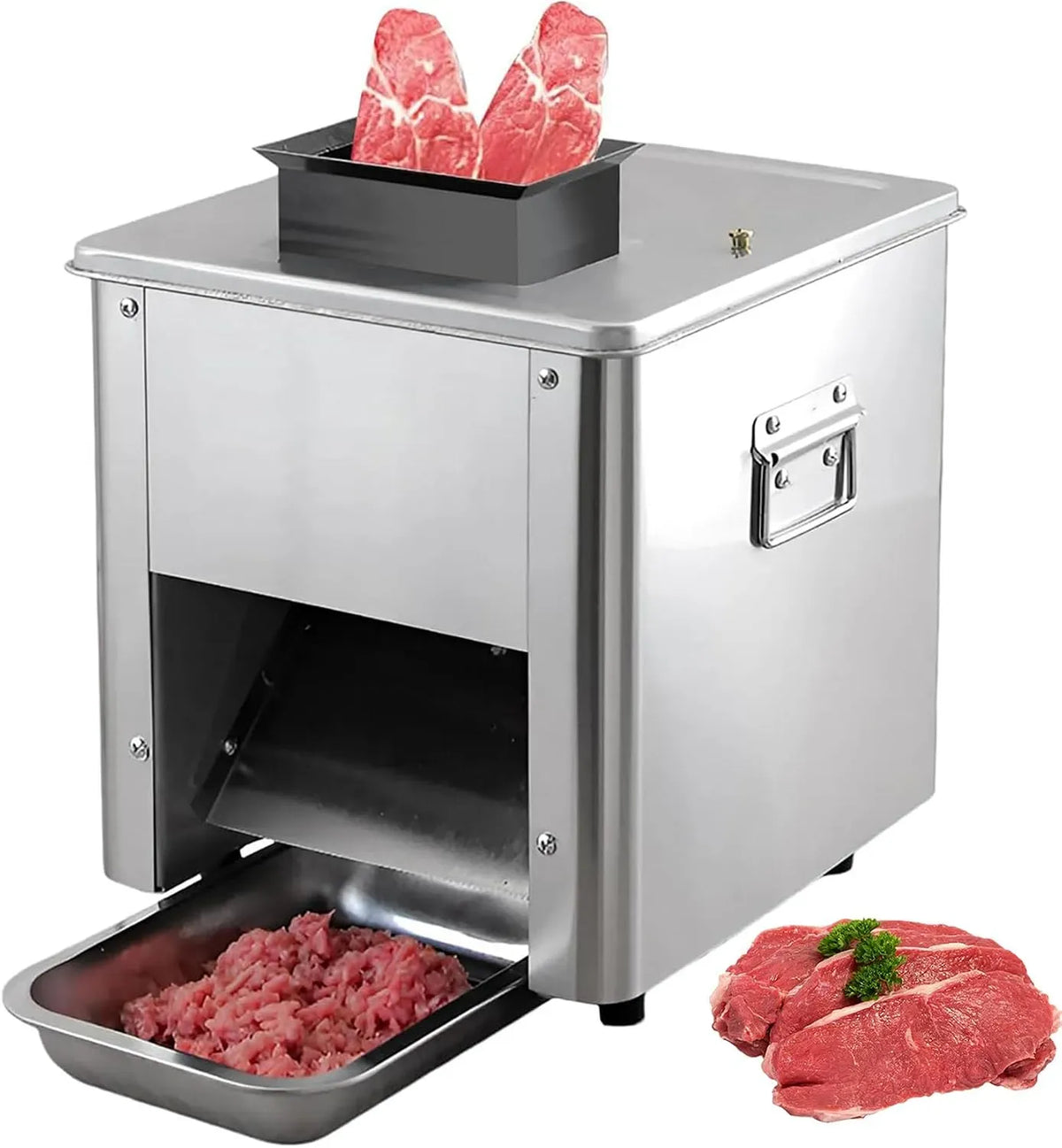 facile à nettoyer, hachoir électrique avec plateau en acier inoxydable, pour idéal pour les restaurants et supermarchés, Hachoir à viande, 2,5 m