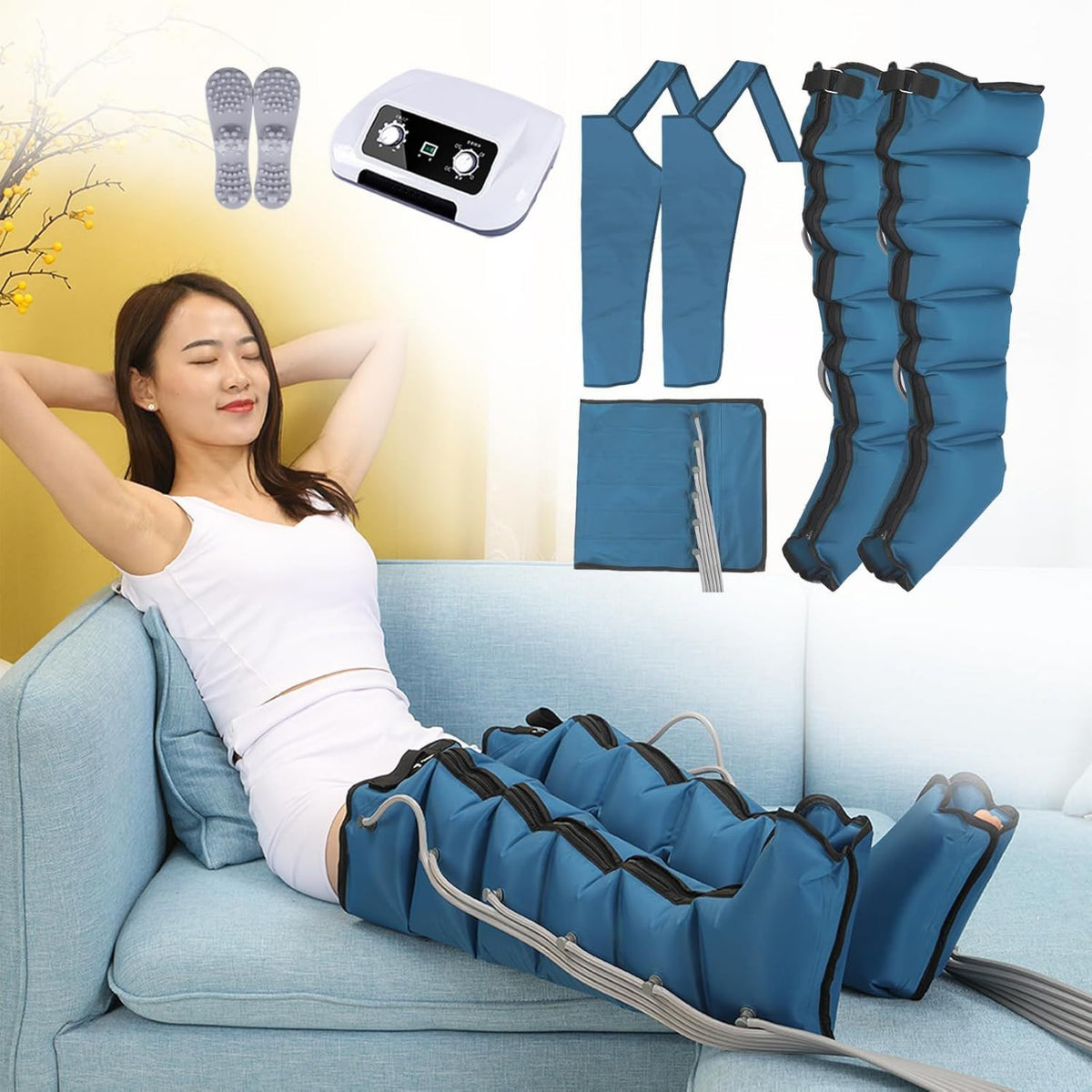Bottes de pressothérapie: pour pieds et jambes