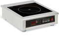 Plaque à induction, 3500 W, 60 à 240 °C, 275 V, table de cuisson à induction, minuteur, professionnel, acier inoxydable, minuterie 18 h, 190-275 V