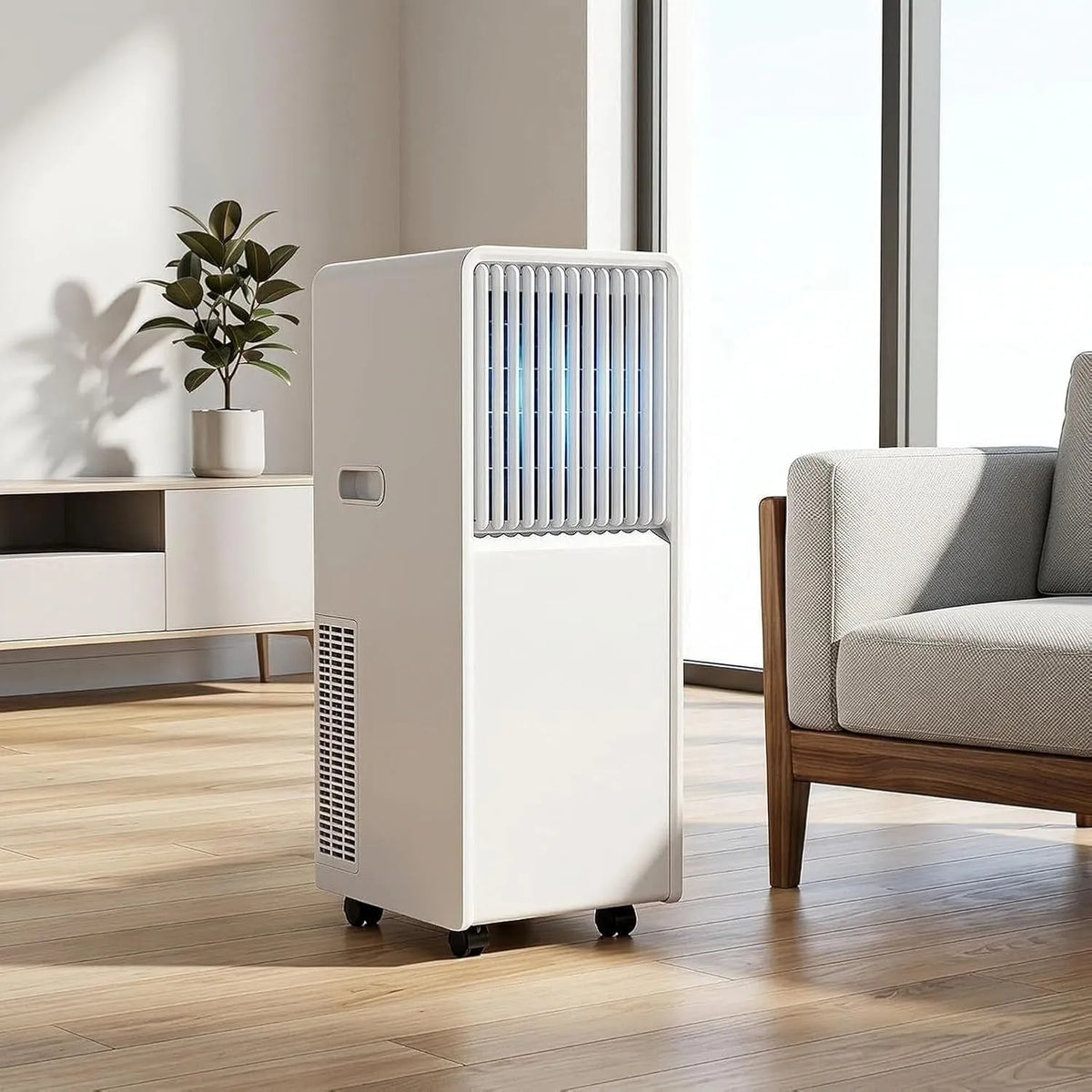Climatiseur 24h, portable, minuteur, silencieux, Rafraîchit jusqu'à 35 m2, 14000 Btu, Télécommande, Installation Complète, Livr