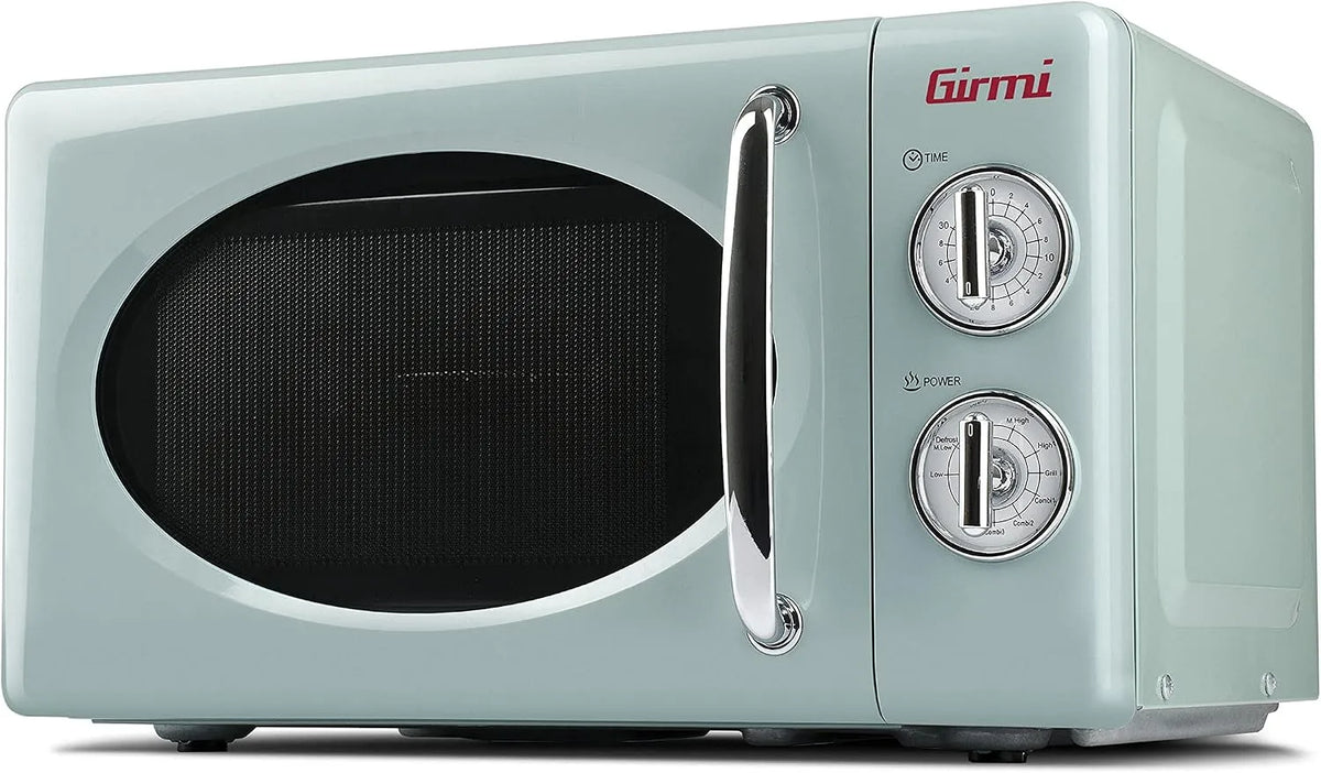 Micro-ondes, 20 L, 800 W, Girmi FM21, 700 + 800 W, 20 litres, design vintage, Girmi FM21 Four micro-ondes combiné